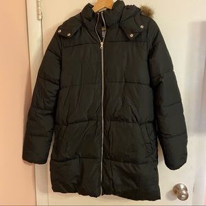 Old Navy Hooded Frost-Free long black jacket S